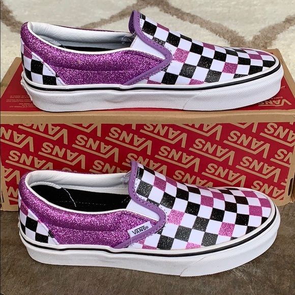 VANS CLASSIC SLIP ON GLITTER CHECKERBOARD WMNS - Picture 2 of 16